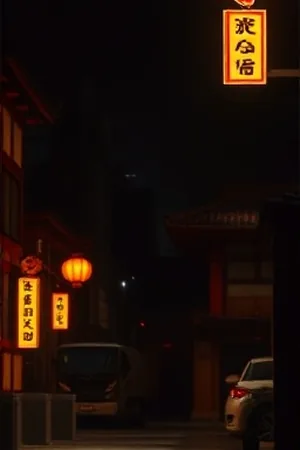 《两公里的雨》雨夜街口长镜头画面